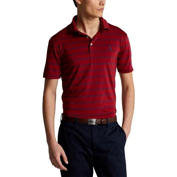 PRL Recycled Airflow Stripe Polo Shirt