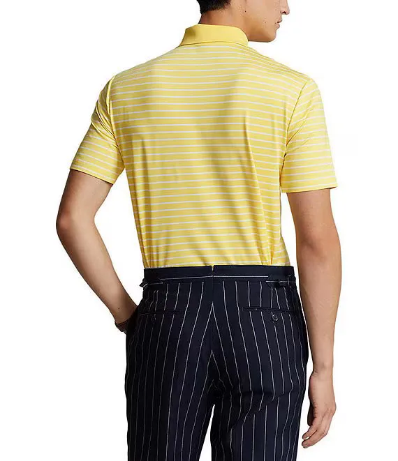 PRL Recycled Airflow Stripe Polo Shirt