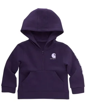 Product Name:  Carhartt Toddler Girls' Logo 1/2 Zip Hoodie