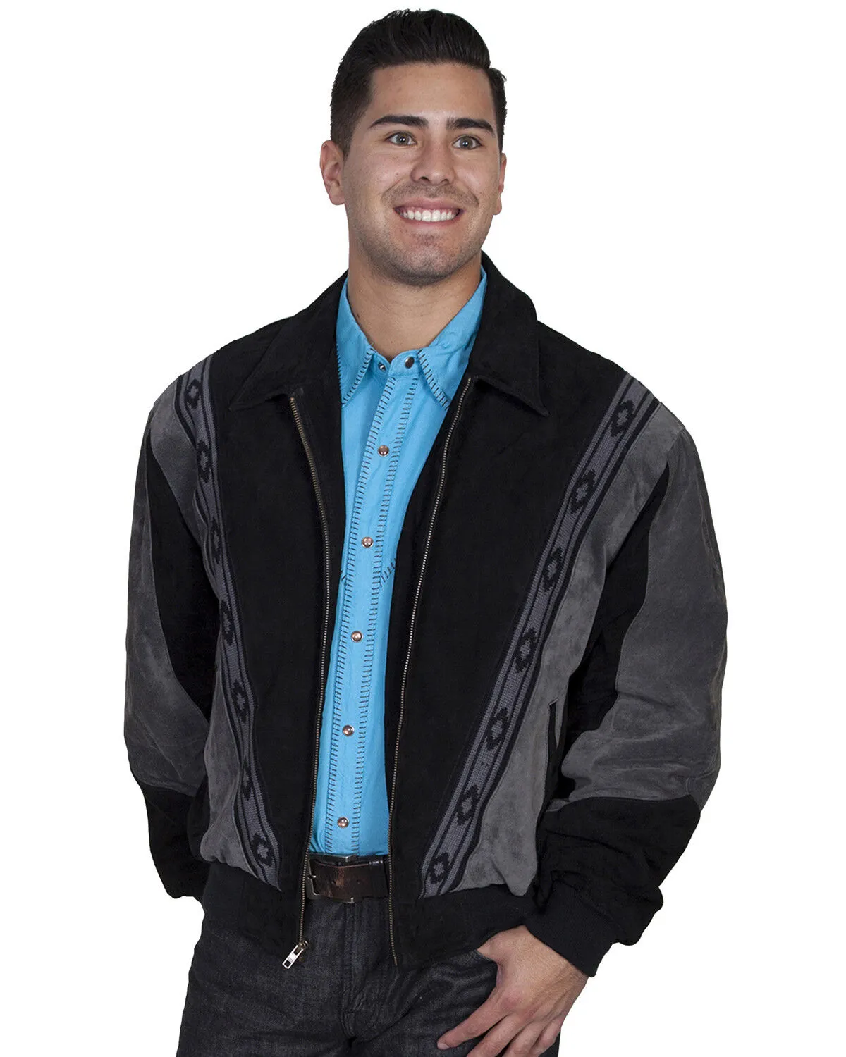 Product Name:  Scully Men's Boar Suede Leather Arena Jacket