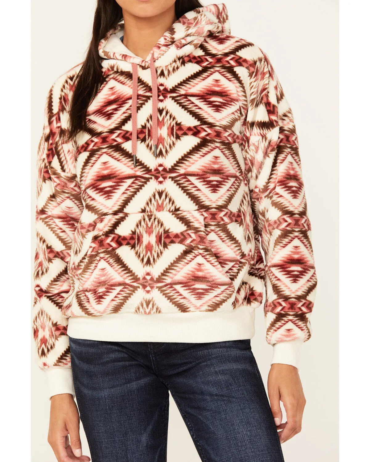 Product Name:  Shyanne Women's Southwestern Print Micro Fleece Hoodie