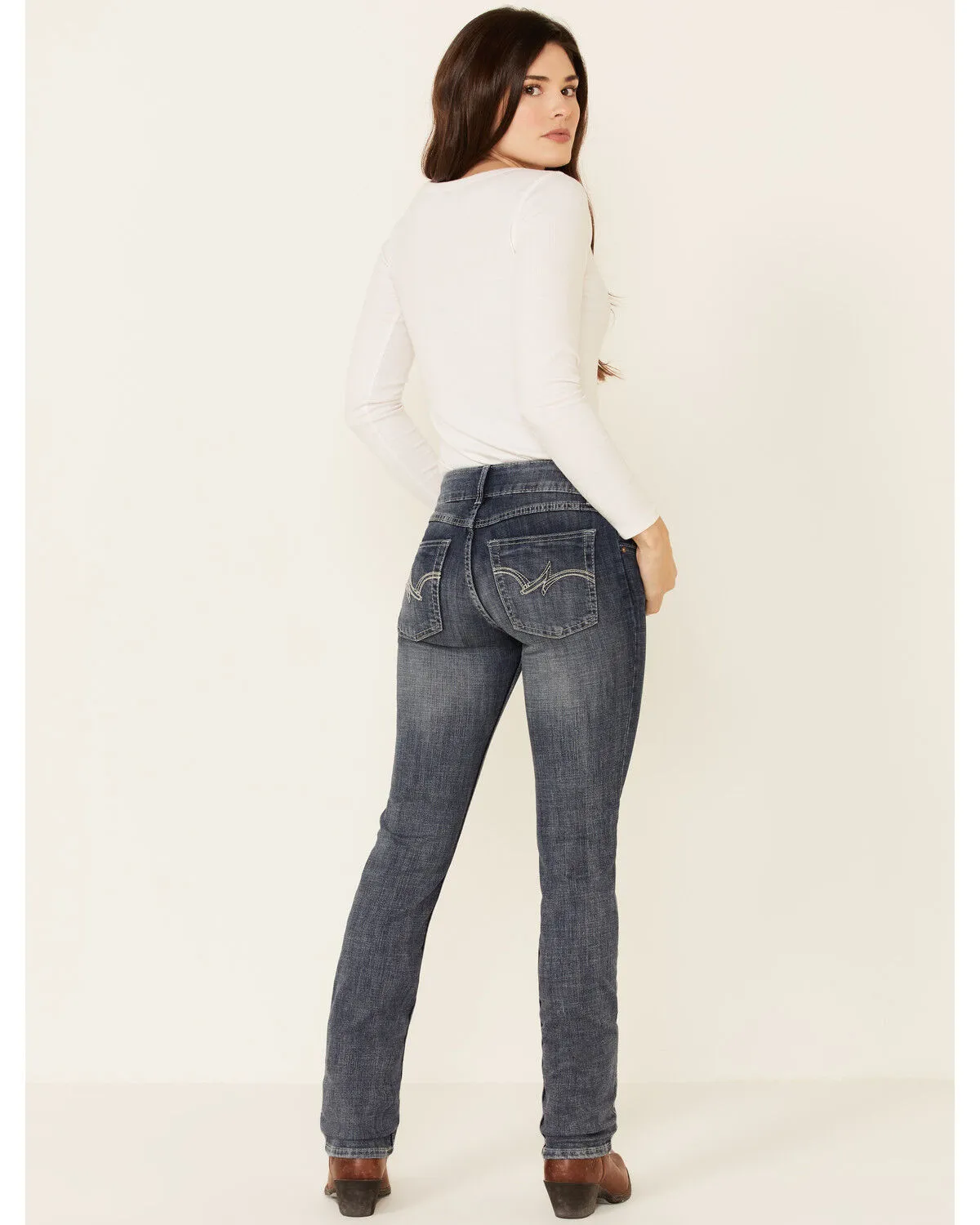 Product Name:  Wrangler Women's Medium Wash Straight Leg Jeans