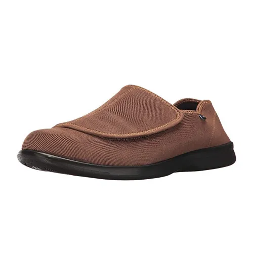 Propet Men's Cush N Foot Slipper Sand Corduroy