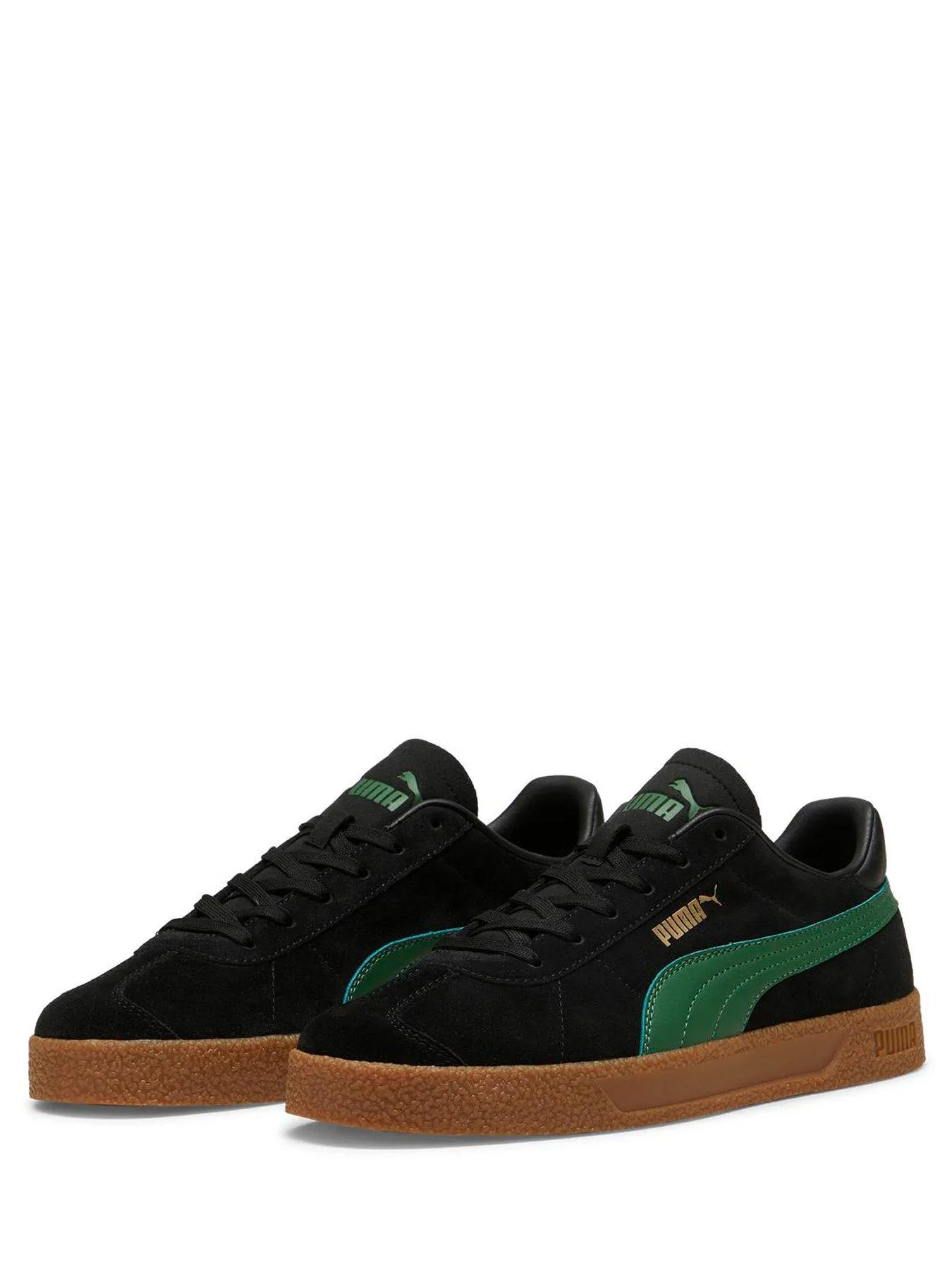 Puma Mens Club Trainers - Black/green