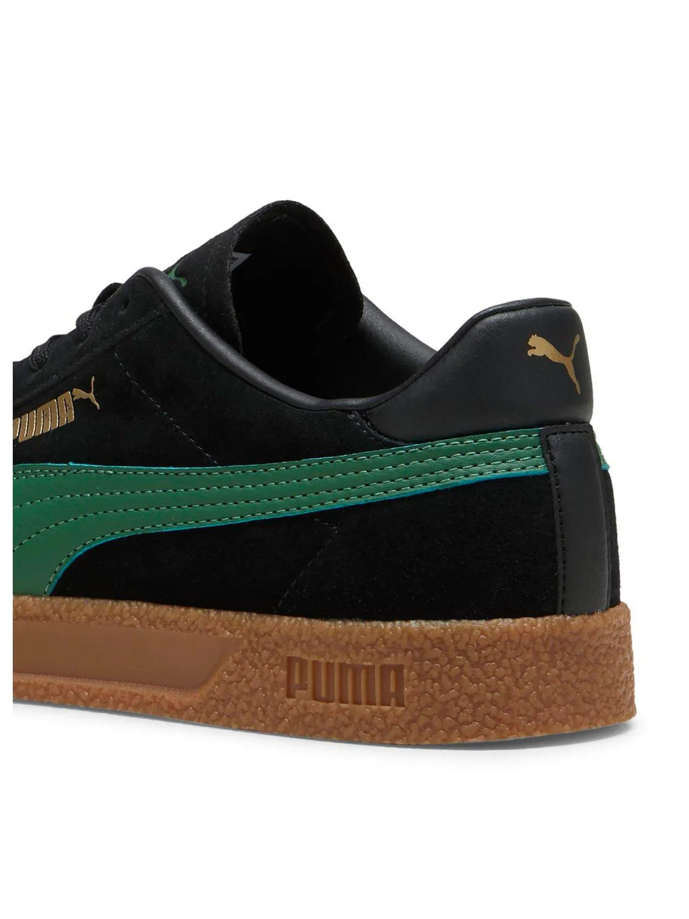 Puma Mens Club Trainers - Black/green