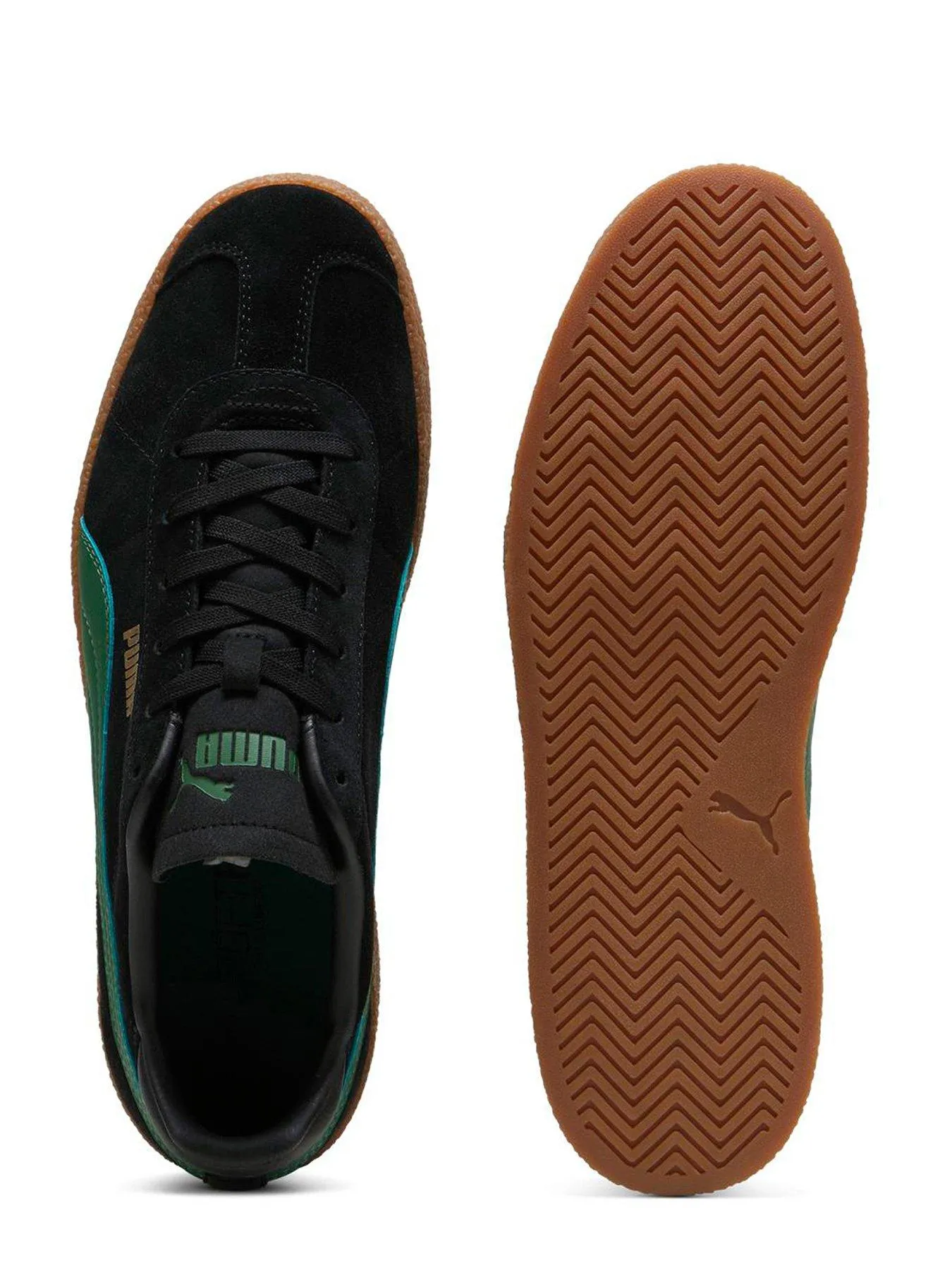 Puma Mens Club Trainers - Black/green