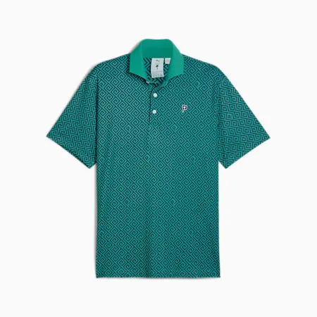 PUMA x PALM TREE CREW Men's Resort Polo | Deep Navy-Sparkling Green | PUMA Golf | PUMA 