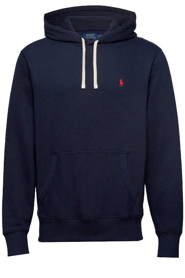 Ralph Lauren Fleece Knit Hoodie Navy