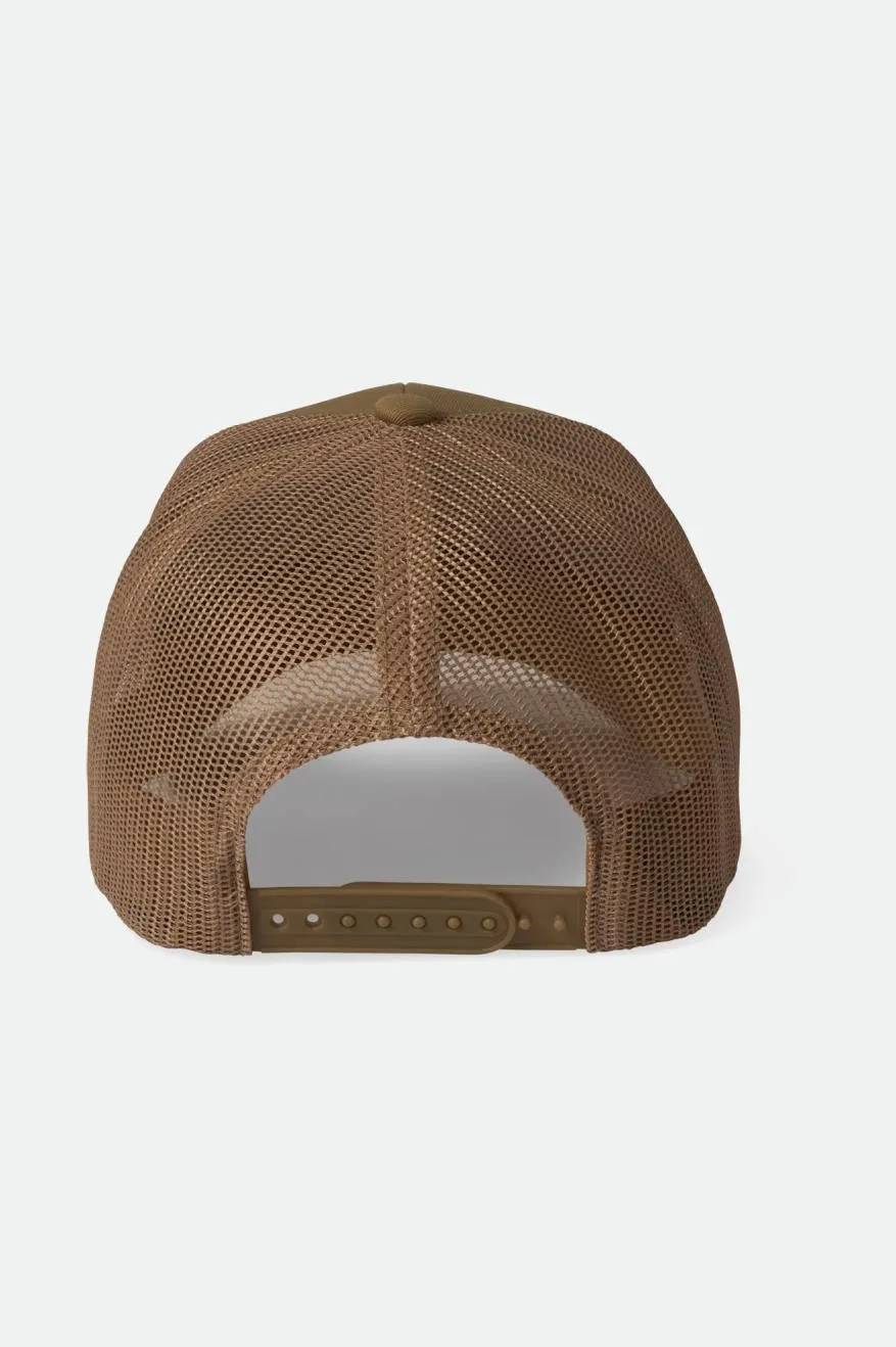 Regal Netplus Trucker Hat - Khaki/Khaki