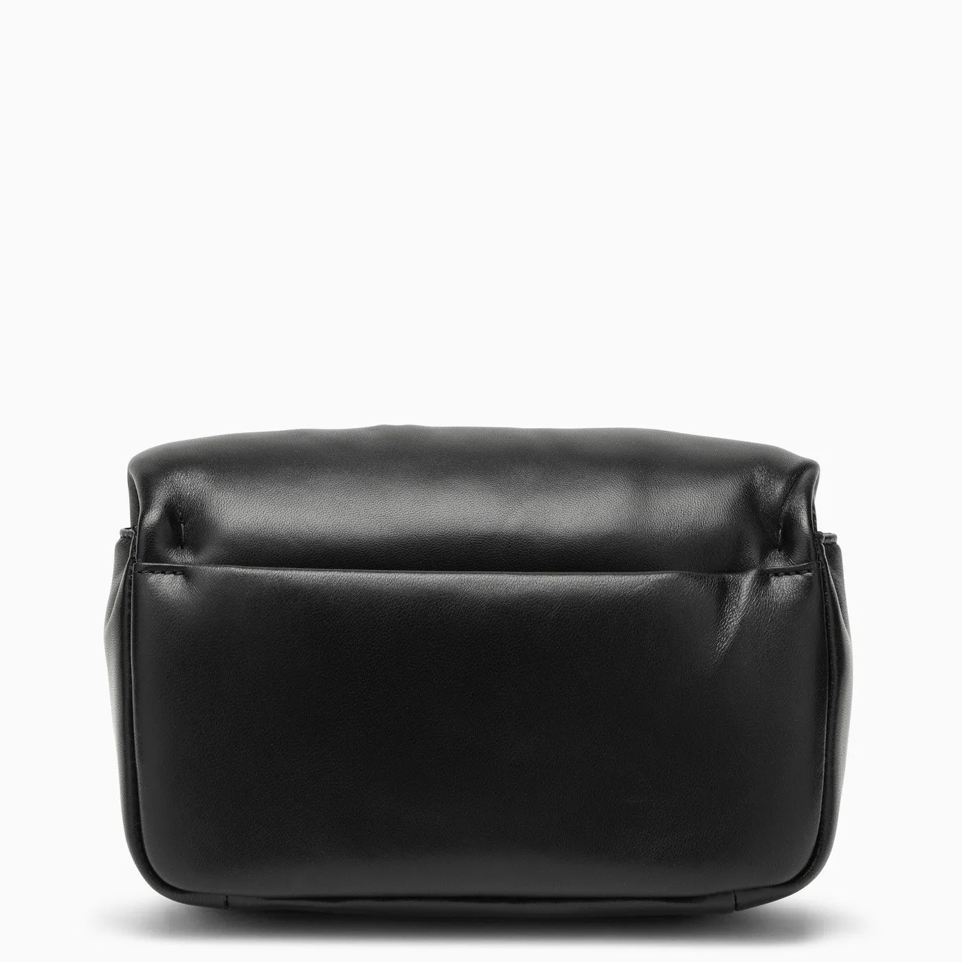 Roger Vivier    Roger Vivier Black Viv' Choc Leather Shoulder Bag