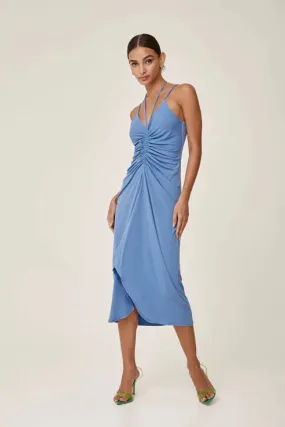 Ruched High-Low Tank Dress