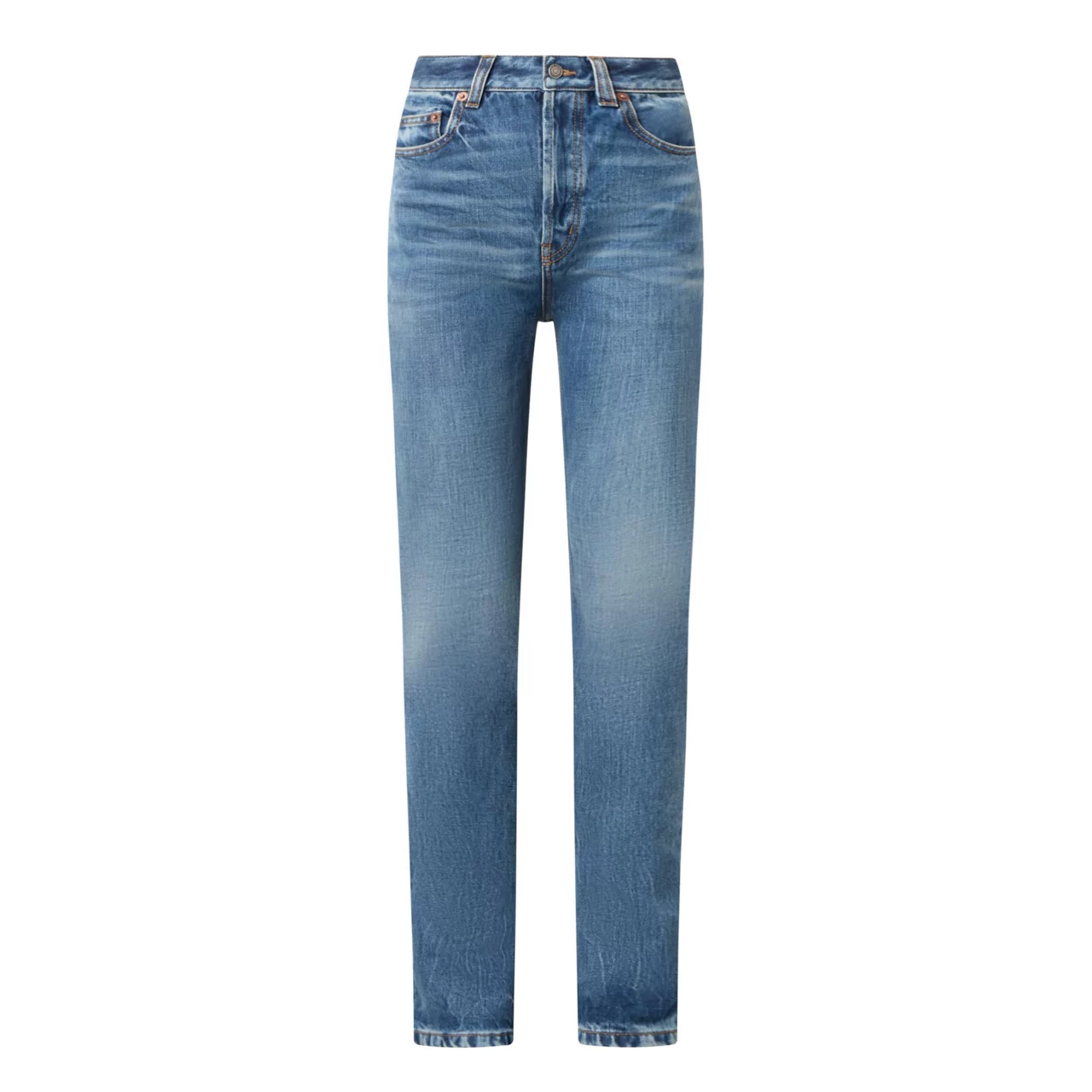 SAINT LAURENT 90s Slim-Leg Jeans - Blue