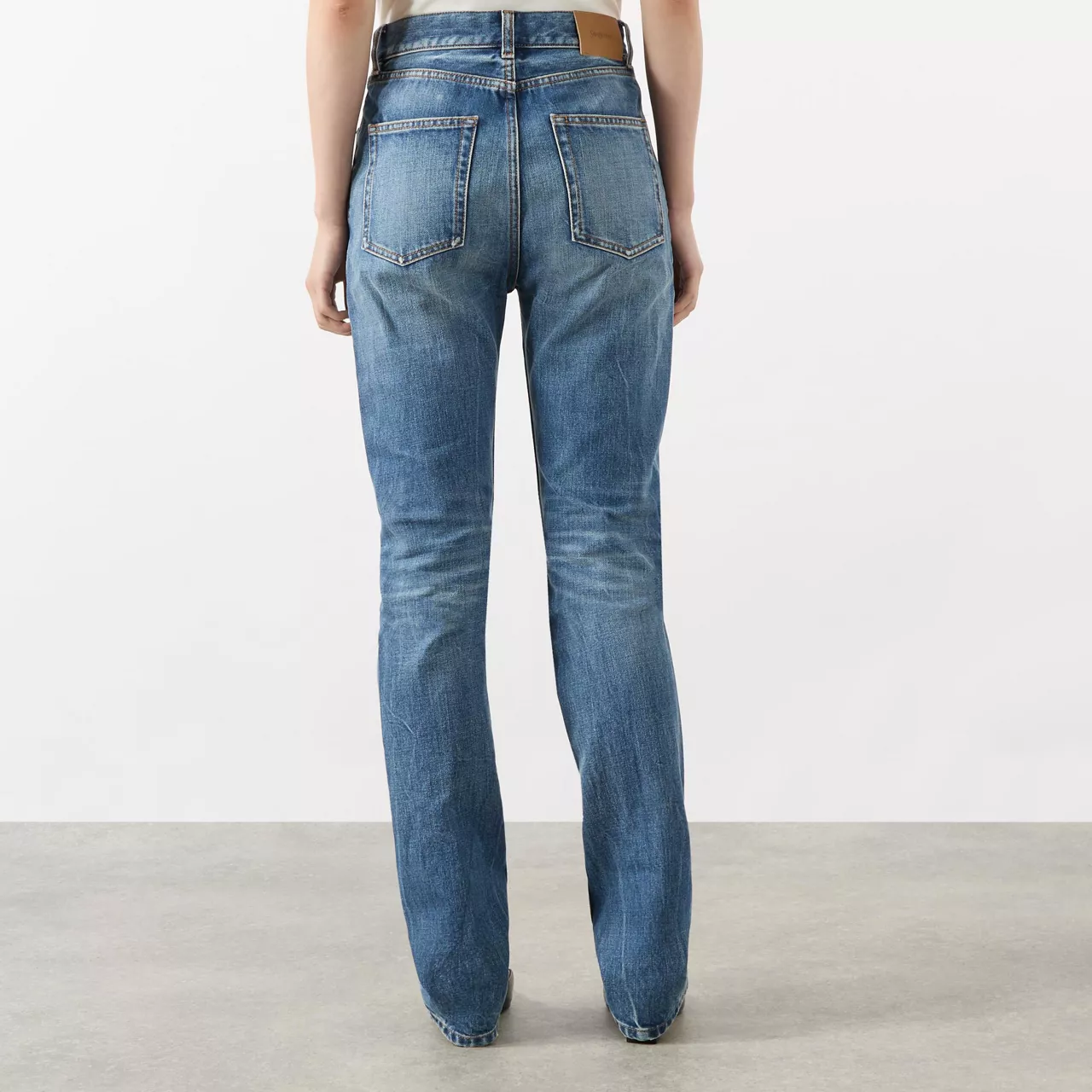 SAINT LAURENT 90s Slim-Leg Jeans - Blue