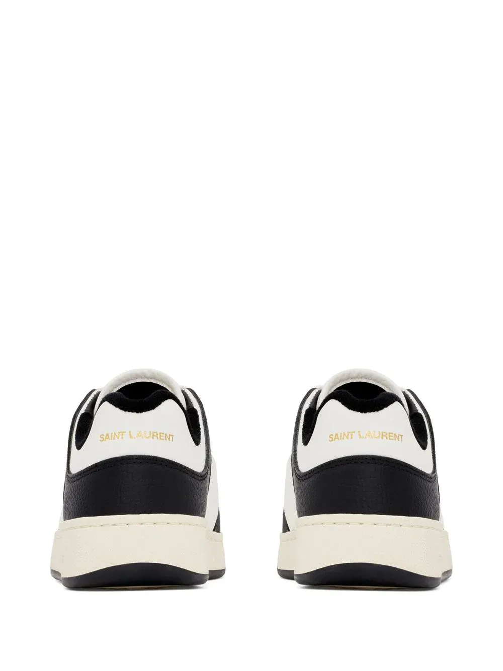 SAINT LAURENT - Men SL/61 Smooth Grained Leather Low-Top Sneakers