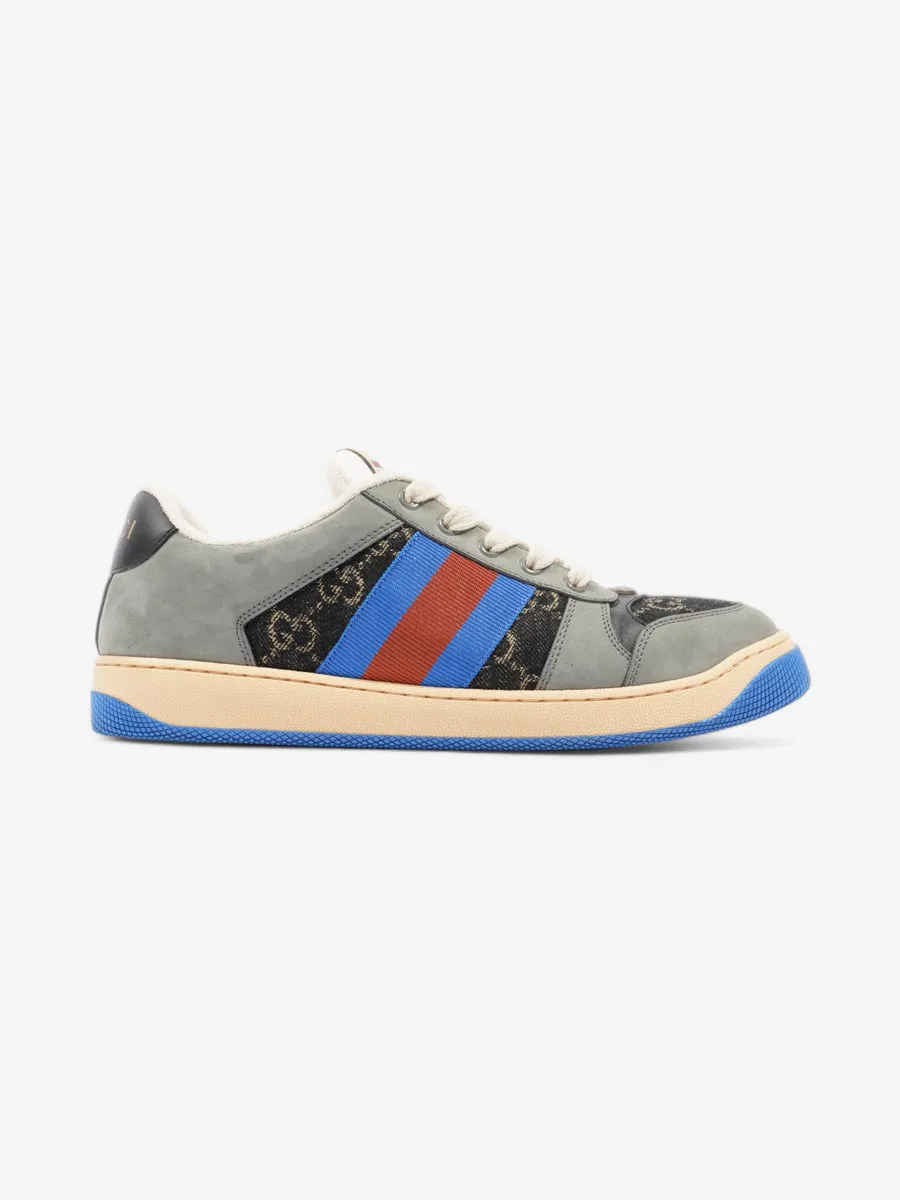 Screener Sneakers Black Monogram  / Grey / Blue Canvas EU 41 UK 7