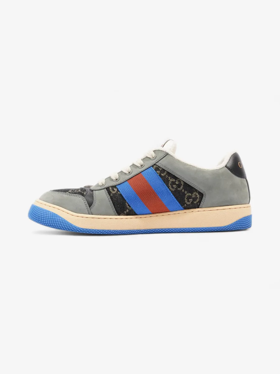 Screener Sneakers Black Monogram  / Grey / Blue Canvas EU 41 UK 7