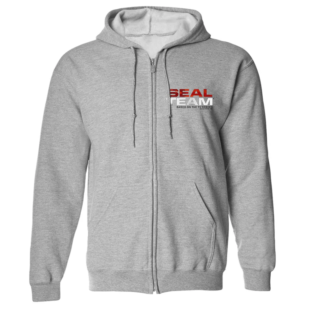 SEAL Team Stacked Logo Fleece Zip-Up Hooded Sweatshirt