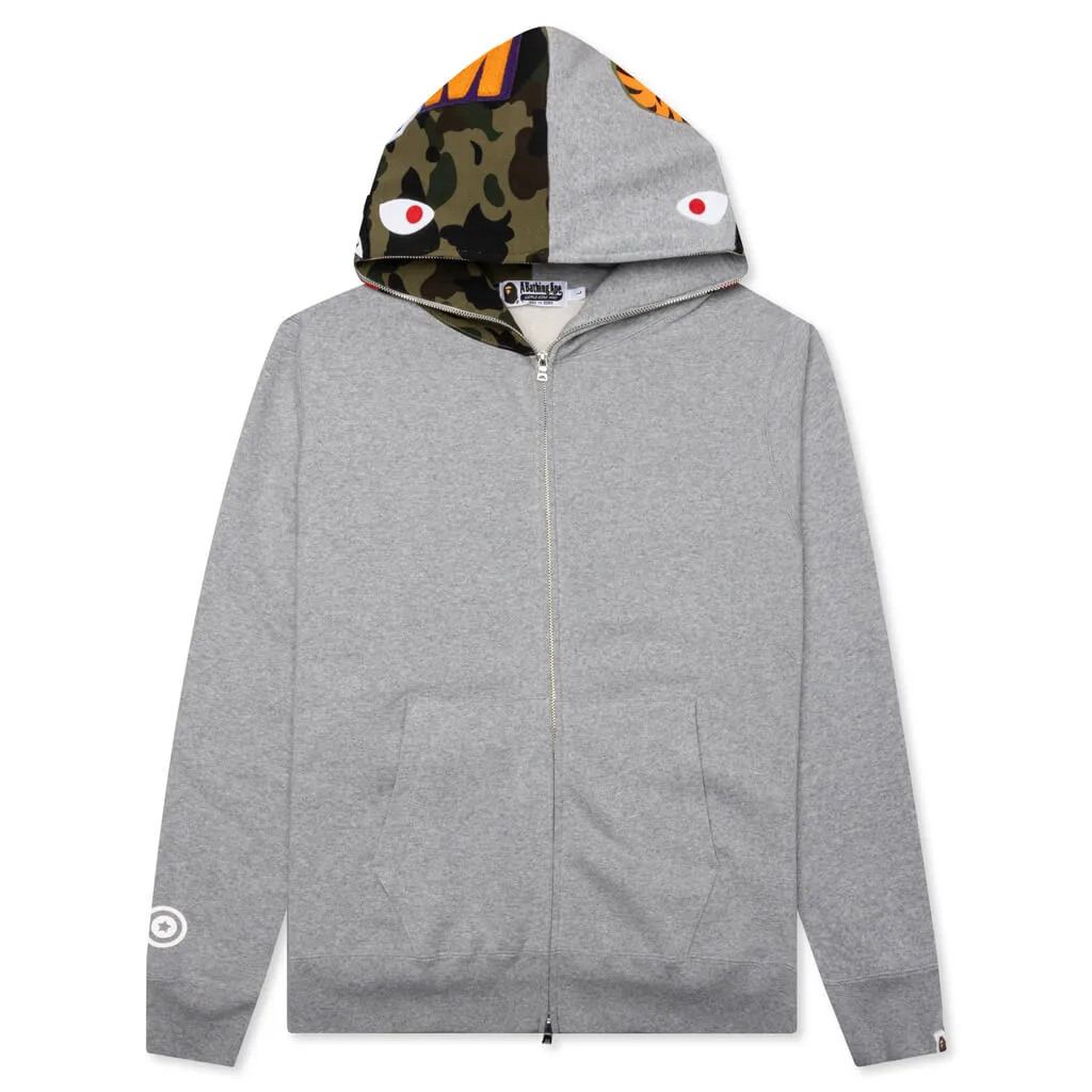 Shark Full Zip Hoodie - Grey