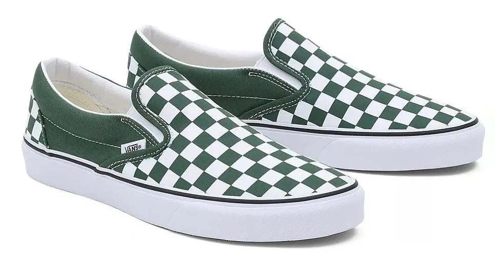 shoes Vans Classic Slip-On - Color Theory Checkerboard/Green