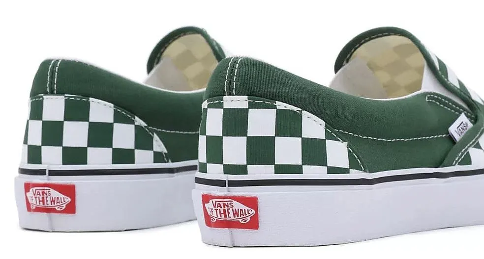 shoes Vans Classic Slip-On - Color Theory Checkerboard/Green