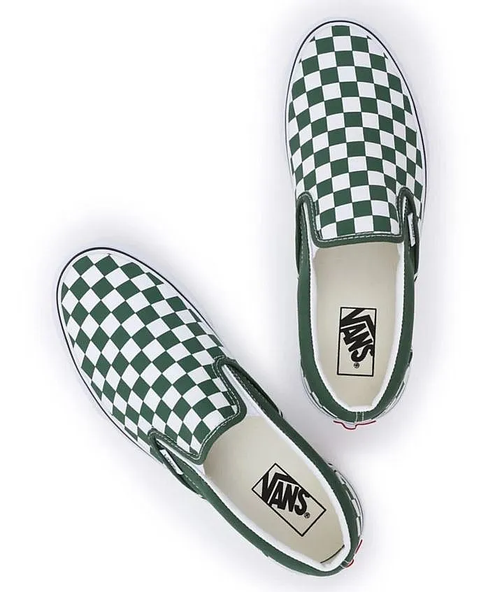 shoes Vans Classic Slip-On - Color Theory Checkerboard/Green