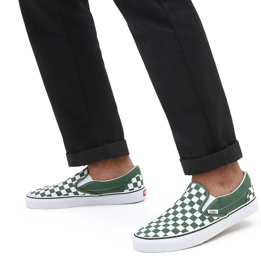 shoes Vans Classic Slip-On - Color Theory Checkerboard/Green