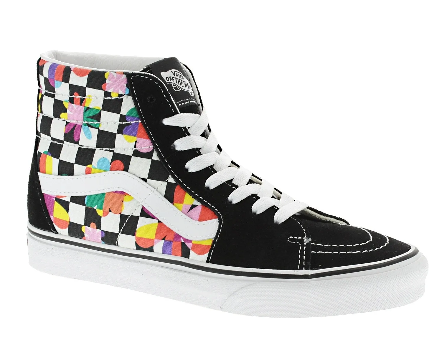 shoes Vans Sk8-Hi - Floral Checkerboard/Black/True White