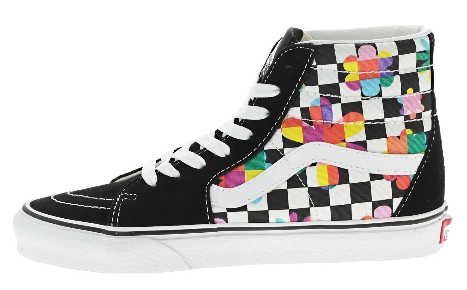 shoes Vans Sk8-Hi - Floral Checkerboard/Black/True White