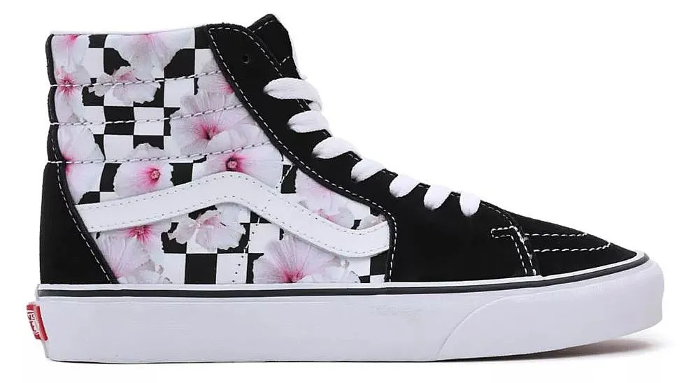 shoes Vans Sk8-Hi Hibiscus Check - Black