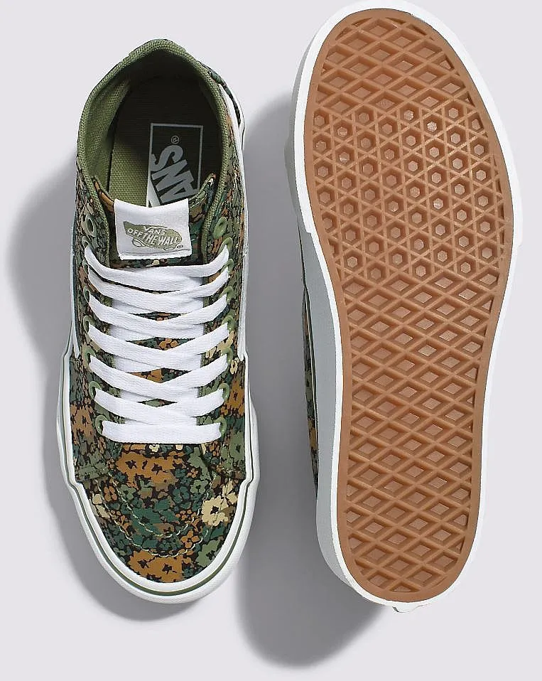 shoes Vans Sk8-Hi Tapered Stackform - Camo Floral Loden Green