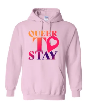 SHOWTIME Queer to Stay Logo Fleece Hooded Sweatshirt