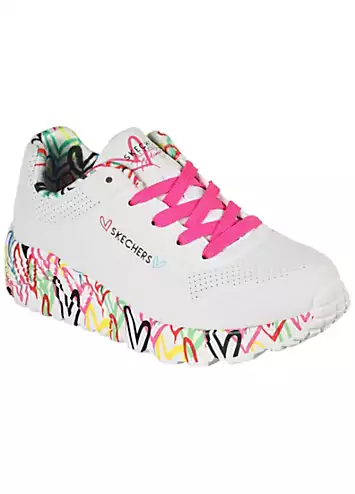 Skechers Kids UNO Lite Printed Sole Trainers