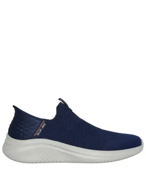 Skechers Slip-Ins Ultra Flex 3.0 Stretch Knit Trainers - Navy