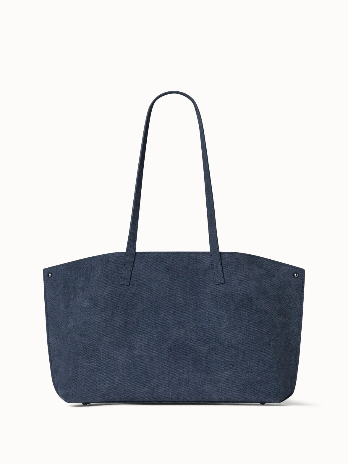 Small Ai Shoulder Bag in Suede Leather with Denim Look