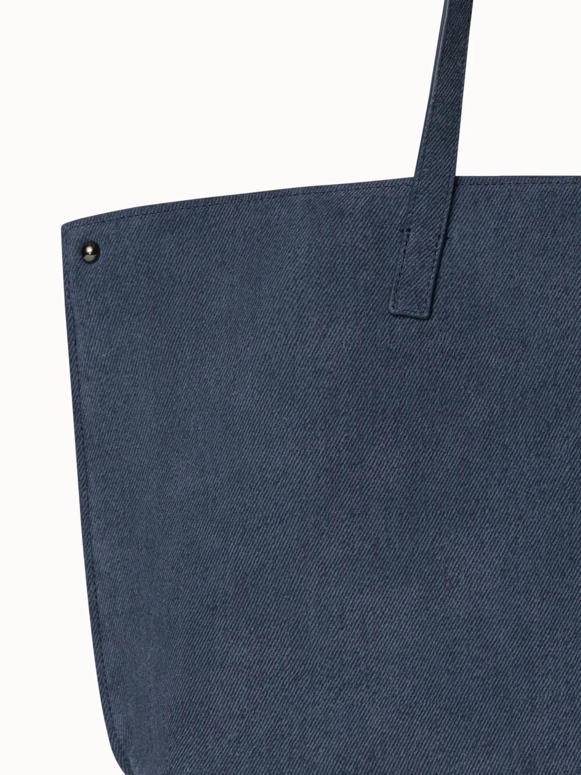 Small Ai Shoulder Bag in Suede Leather with Denim Look