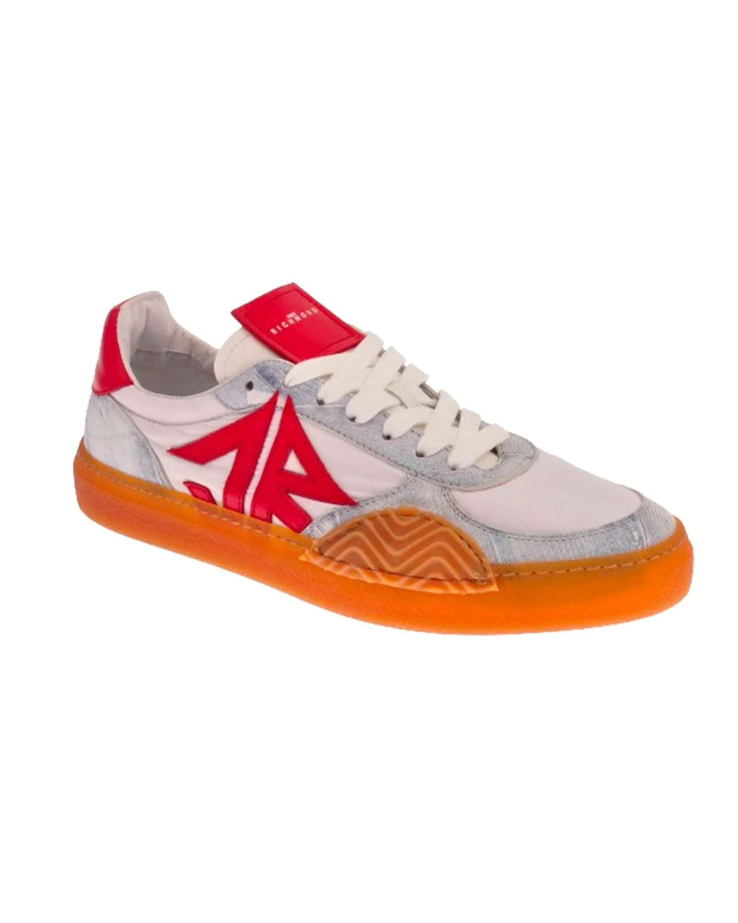 Sneakers tricolor con logo laterale