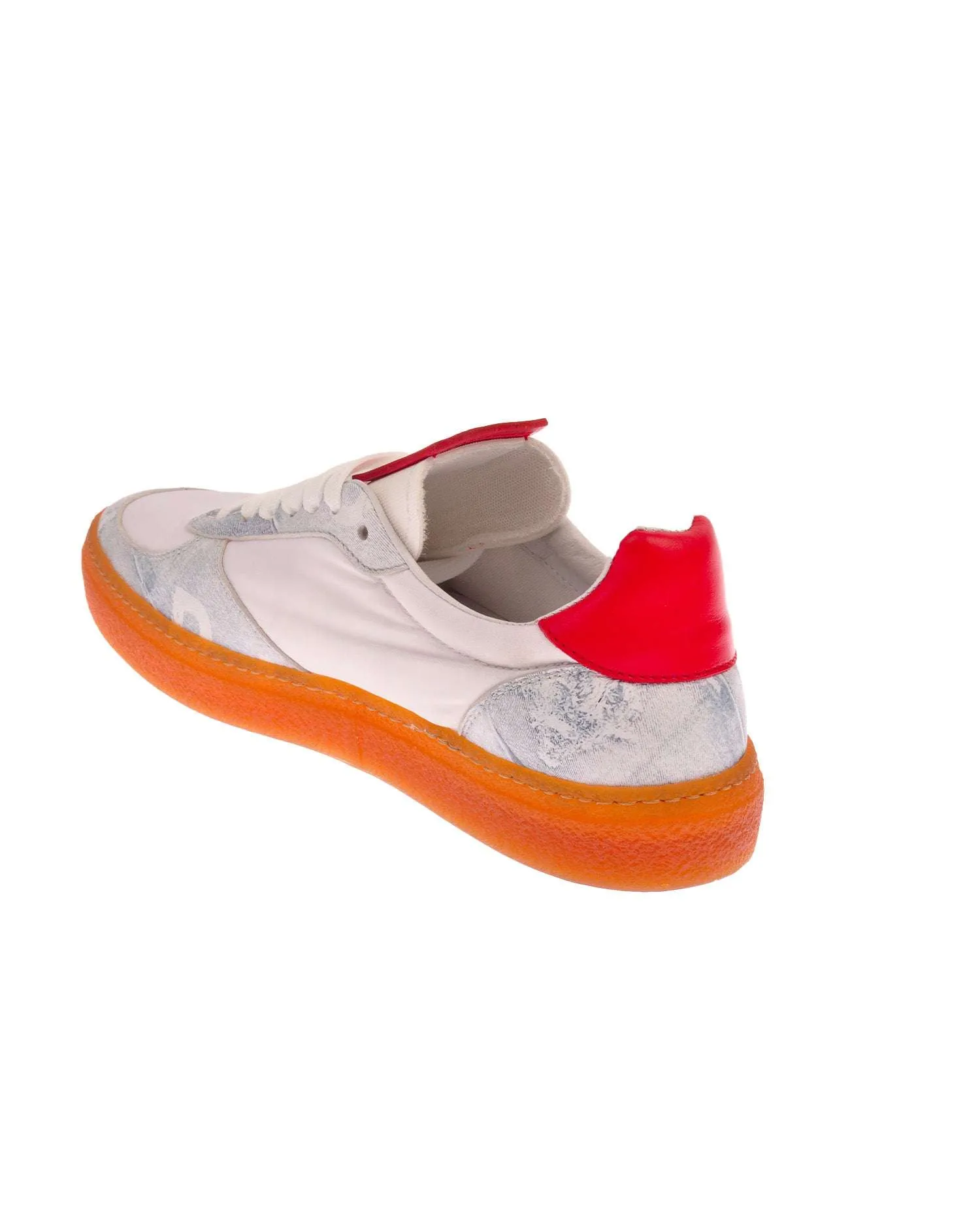 Sneakers tricolor con logo laterale