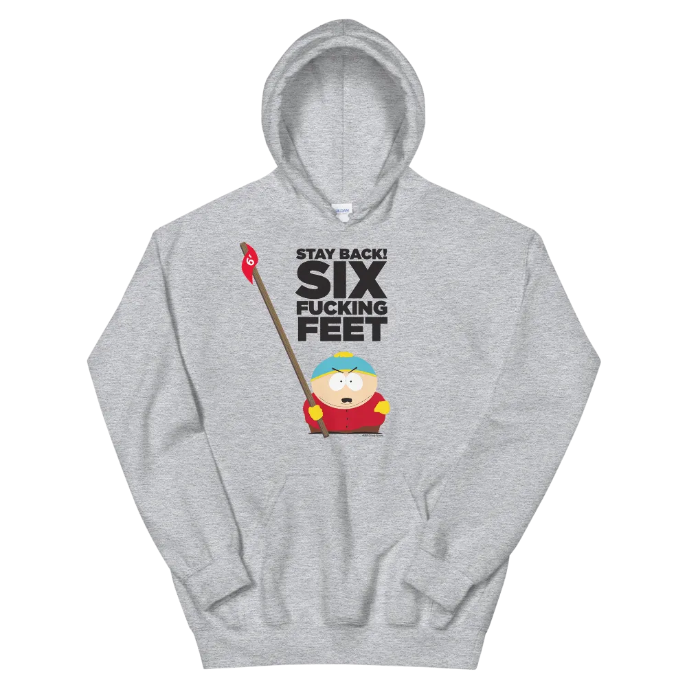 South Park Cartman Six Feet Back Fleece Hooded Sweatshirt