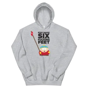 South Park Cartman Six Feet Back Fleece Hooded Sweatshirt