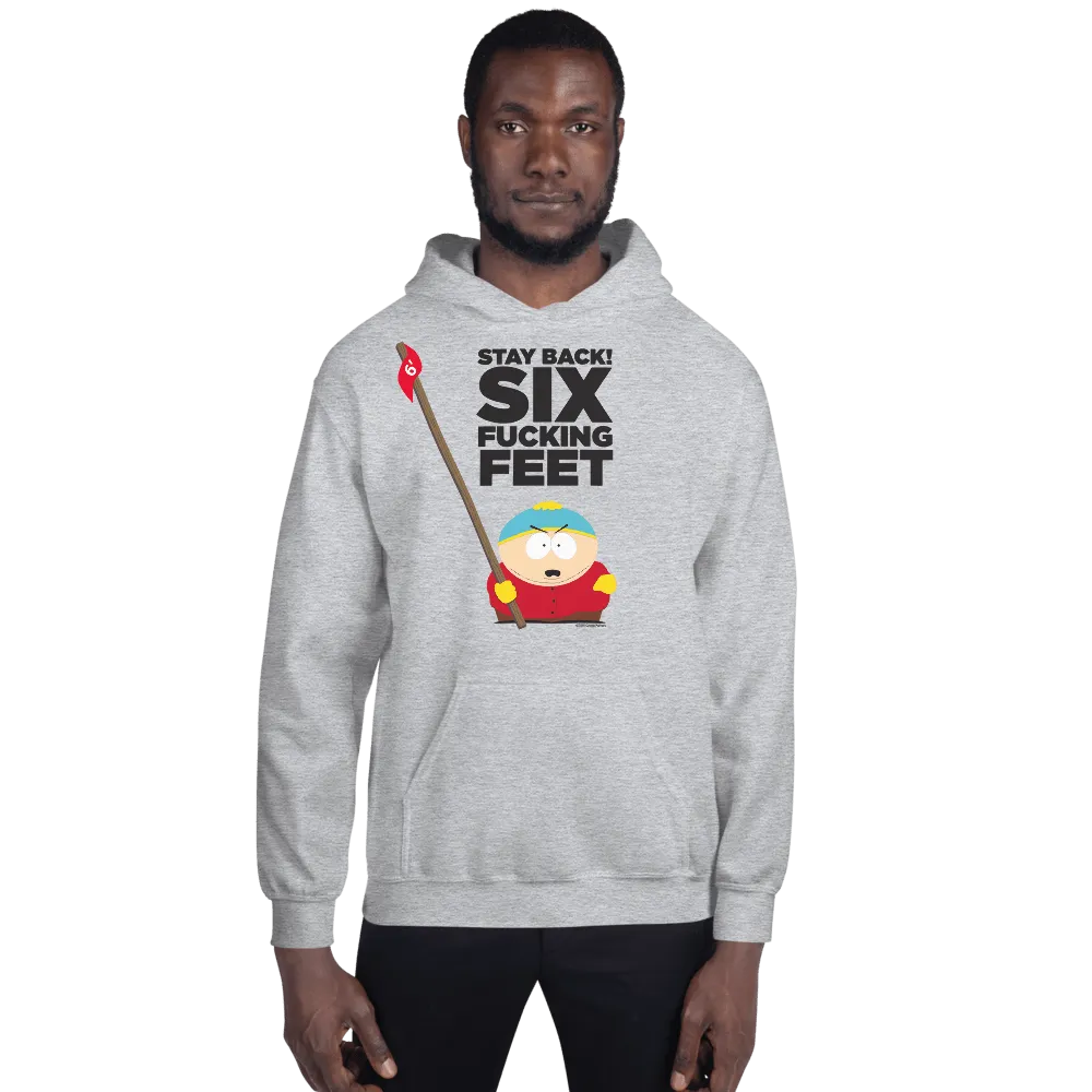 South Park Cartman Six Feet Back Fleece Hooded Sweatshirt