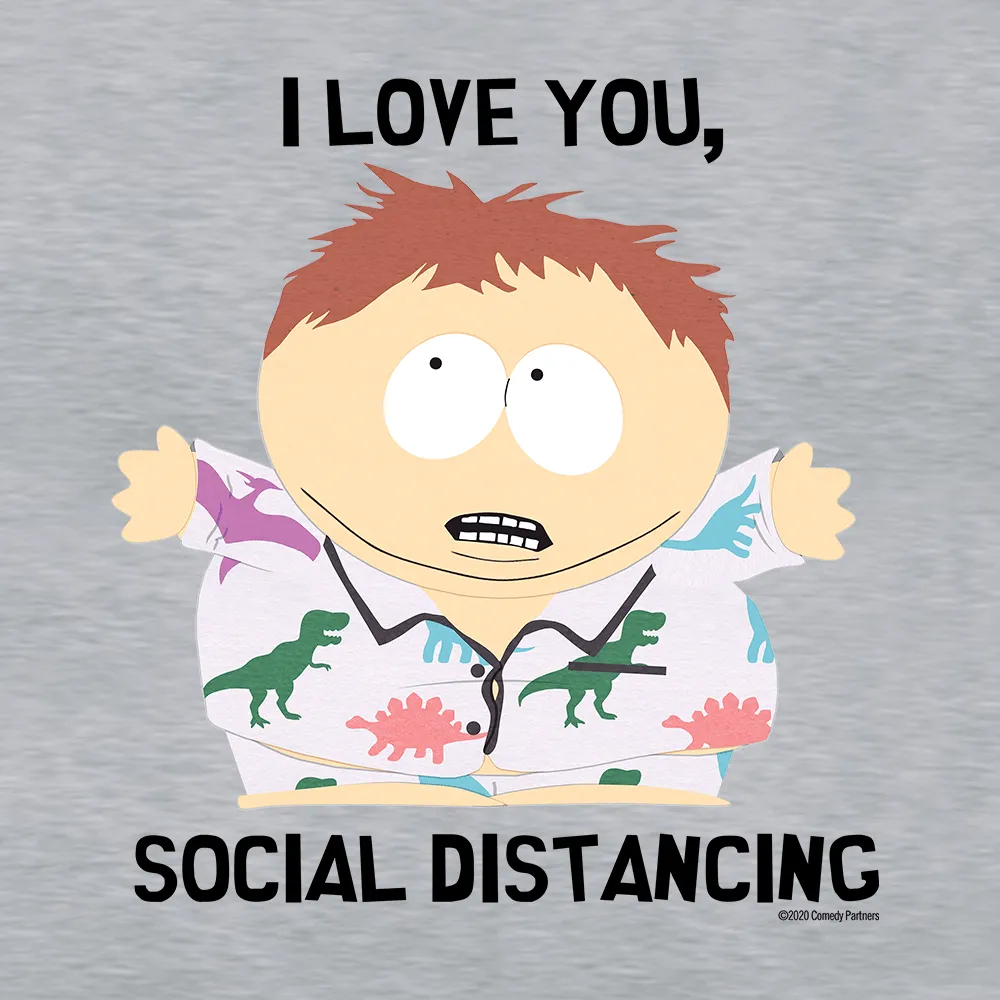 South Park I Love You Social Distancing Fleece Hooded Sweatshirt