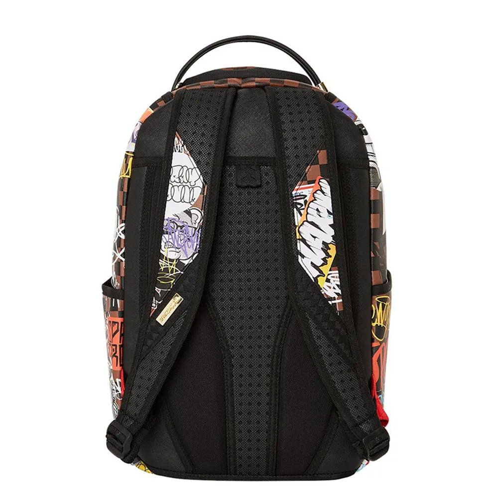 Sprayground Tagged Up Sharks In Paris DLXSV Backpack B5119