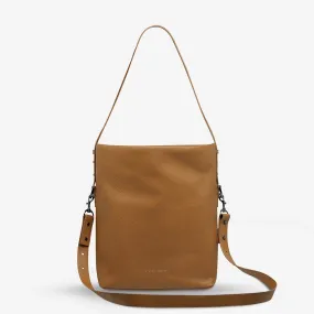 Status Anxiety WOMENS READY AND WILLING LEATHER BAG- TAN