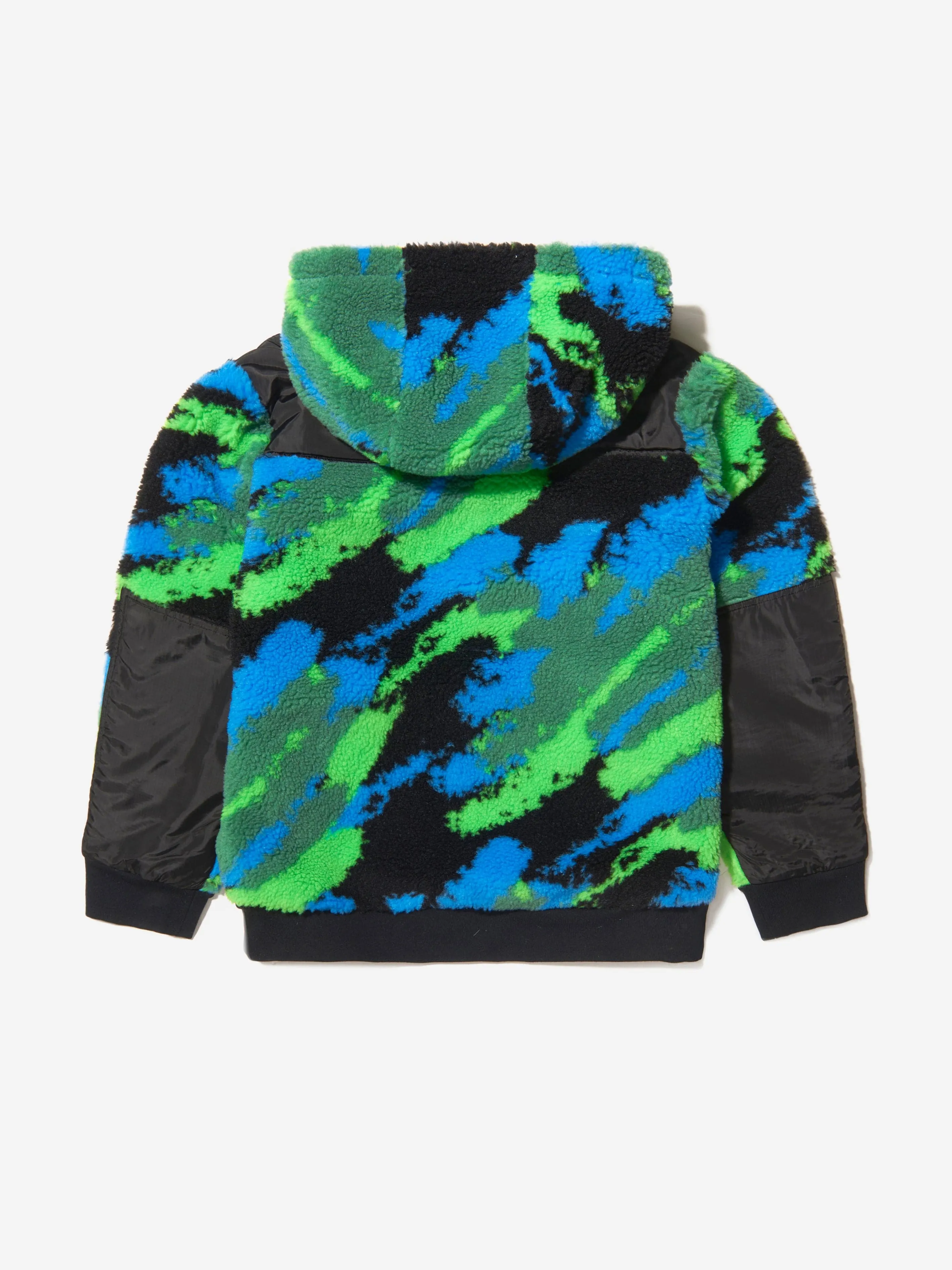 Stella McCartney Kids - Boys Fleece Camo Half Zip Hoodie | Childsplay Clothing