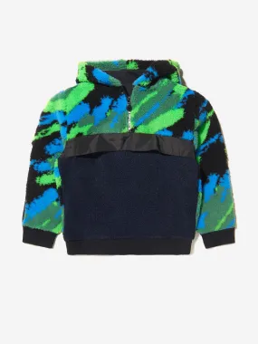 Stella McCartney Kids - Boys Fleece Camo Half Zip Hoodie | Childsplay Clothing