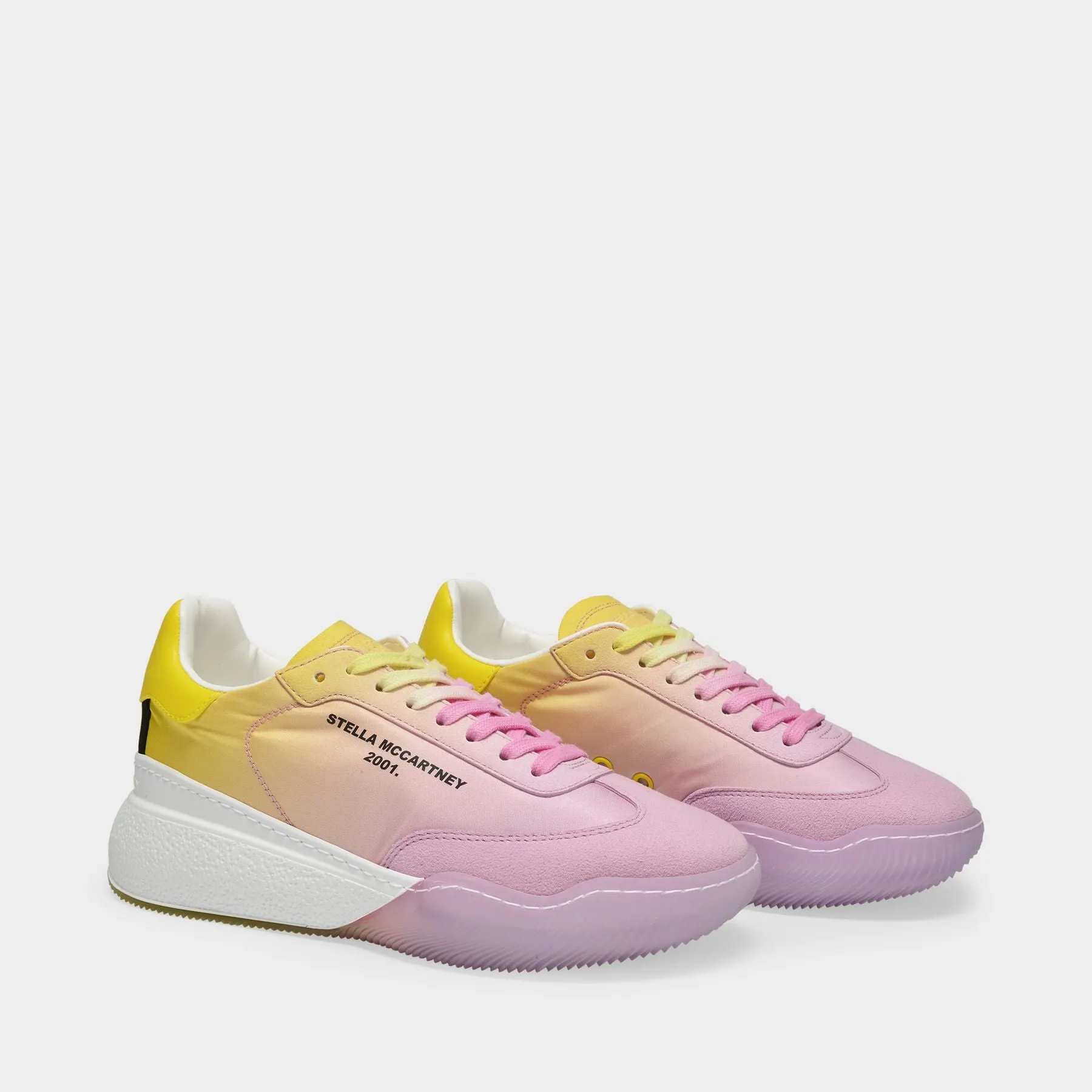 Stella McCartney  Loop Degrade Sneakers in Pink Recycled Polyester