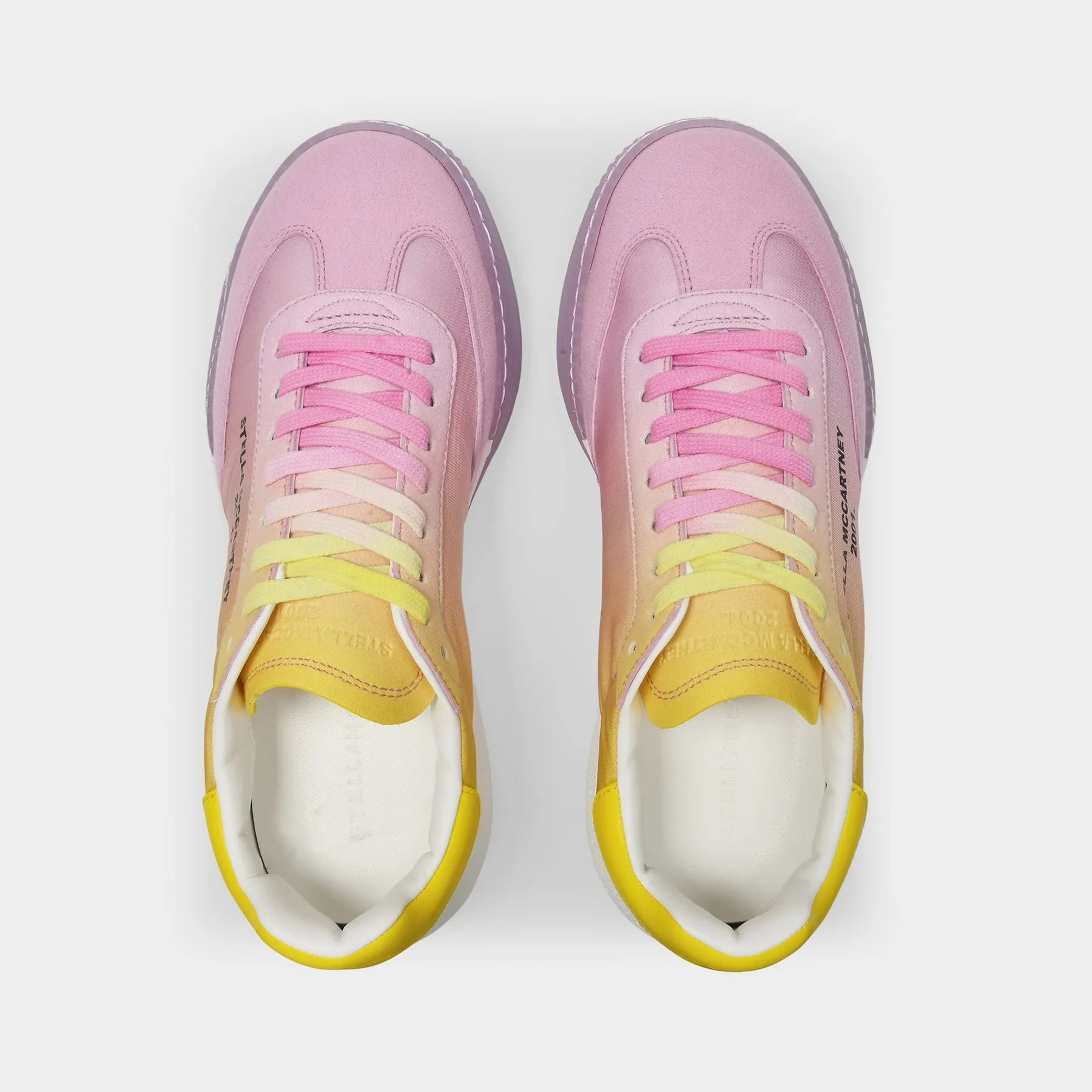 Stella McCartney  Loop Degrade Sneakers in Pink Recycled Polyester