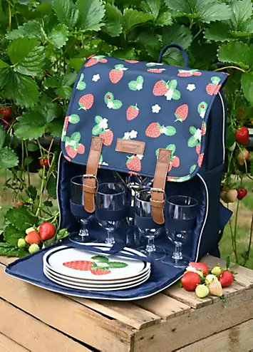 Summerhouse by Navigate Strawberries & Cream 4 Person Filled Backpack | Kaleidoscope