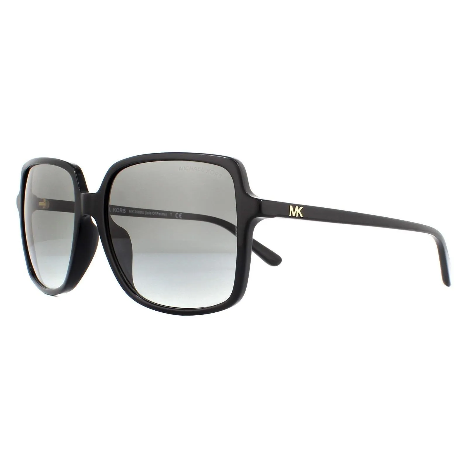 Sunglasses | Square Black Grey Gradient Isle of Palms MK2098U Sunglasses | Michael Kors