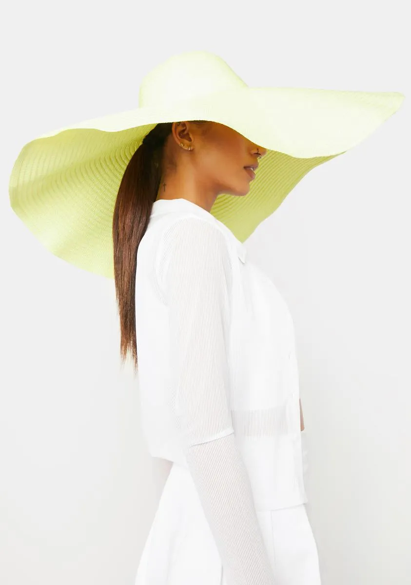 Sunny Jolly Holiday Wide Brim Straw Hat-